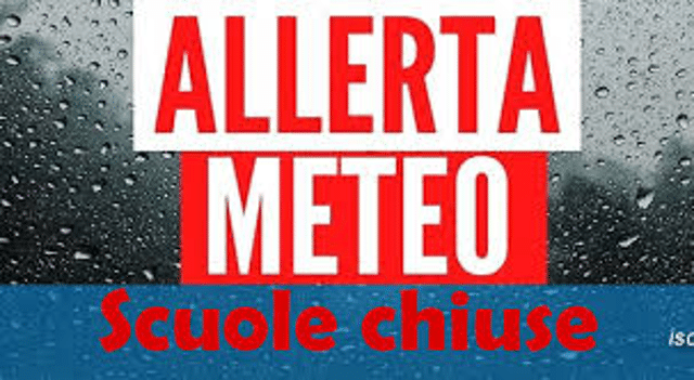 allerta meteo scuole chiuse